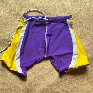 Aussiebum Rare Purple and Yellow Athletic Swim/Compression Shorts/Jammers